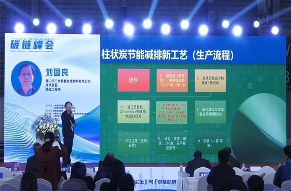 劉總在第六屆上海國際活性炭產業鏈及應用展會演講